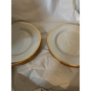 The Cellar Monno Bangladesh 1995 Gold Rimmed Charger Plates Set of 8